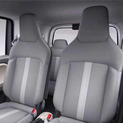 Close-up of  MG - Comet EV car seat